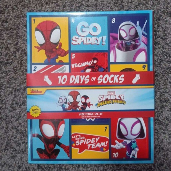 Spiderman 10 Days Of Sock Set - Picture 1 of 2